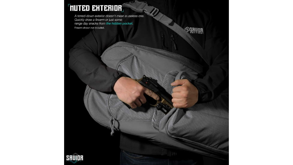 Savior Equipment Specialist Covert Single Rifle Case, Grey, 33in H x 12.5in L x 3in W, RB-SGSPORT34-WS-GS
