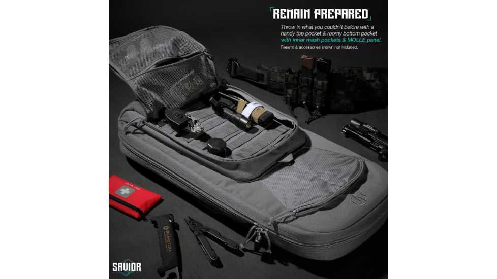 Savior Equipment Specialist Covert Single Rifle Case, Grey, 33in H x 12.5in L x 3in W, RB-SGSPORT34-WS-GS