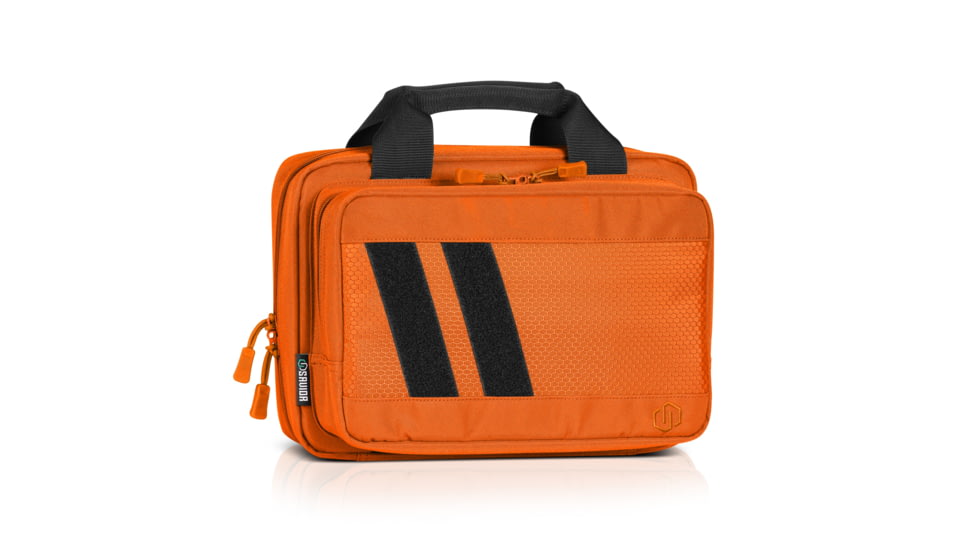 Savior Equipment Specialist Double Pistol Bag, Hi-Viz Orange, HC-DGSPORT-WS-AN