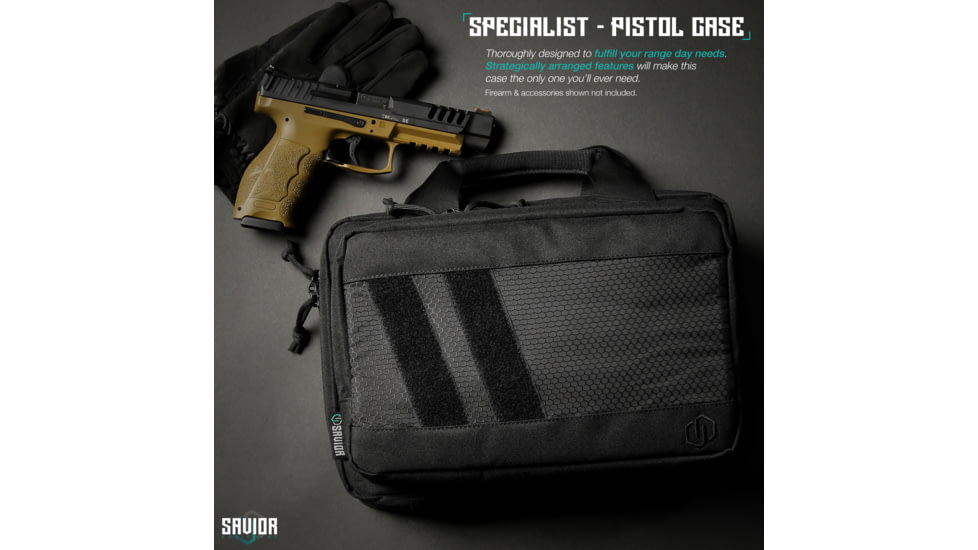 Savior Equipment Specialist Double Pistol Case, Black, HC-DGSPORT-WS-BK