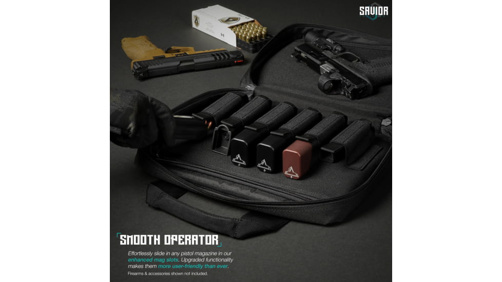 Savior Equipment Specialist Double Pistol Case, Black, HC-DGSPORT-WS-BK