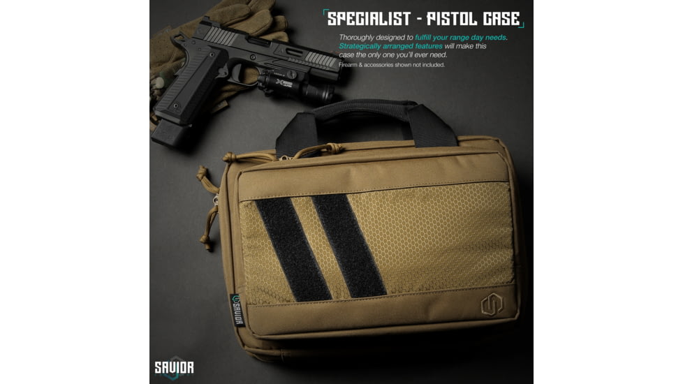 Savior Equipment Specialist Double Pistol Case, Dark FDE, HC-DGSPORT-WS-TN