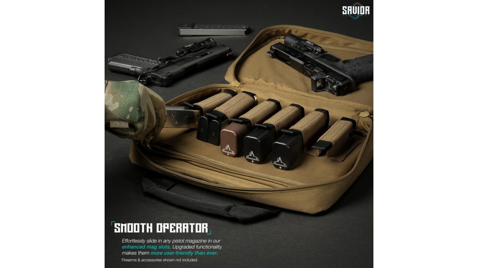 Savior Equipment Specialist Double Pistol Case, Dark FDE, HC-DGSPORT-WS-TN