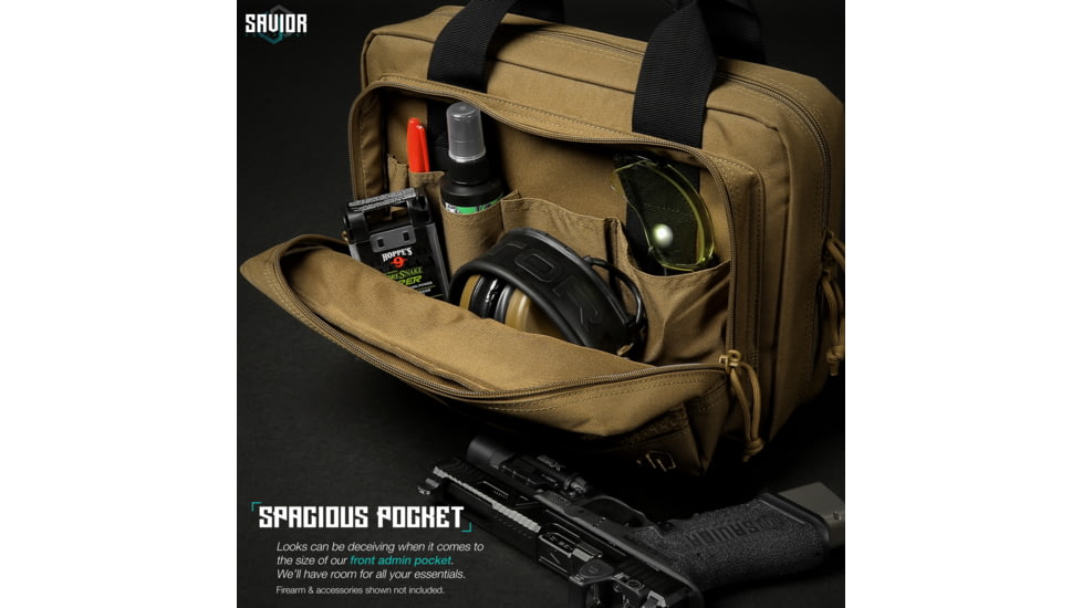 Savior Equipment Specialist Double Pistol Case, Dark FDE, HC-DGSPORT-WS-TN