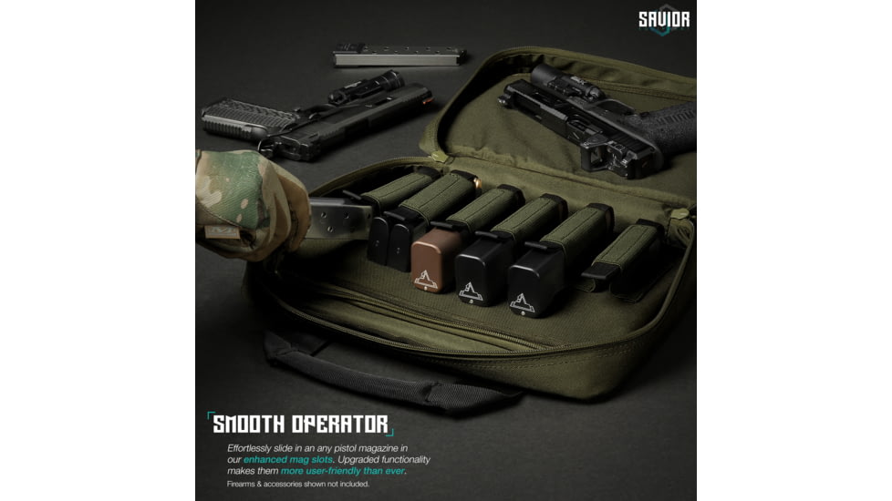 Savior Equipment Specialist Double Pistol Case, OD Green, HC-DGSPORT-WS-OG