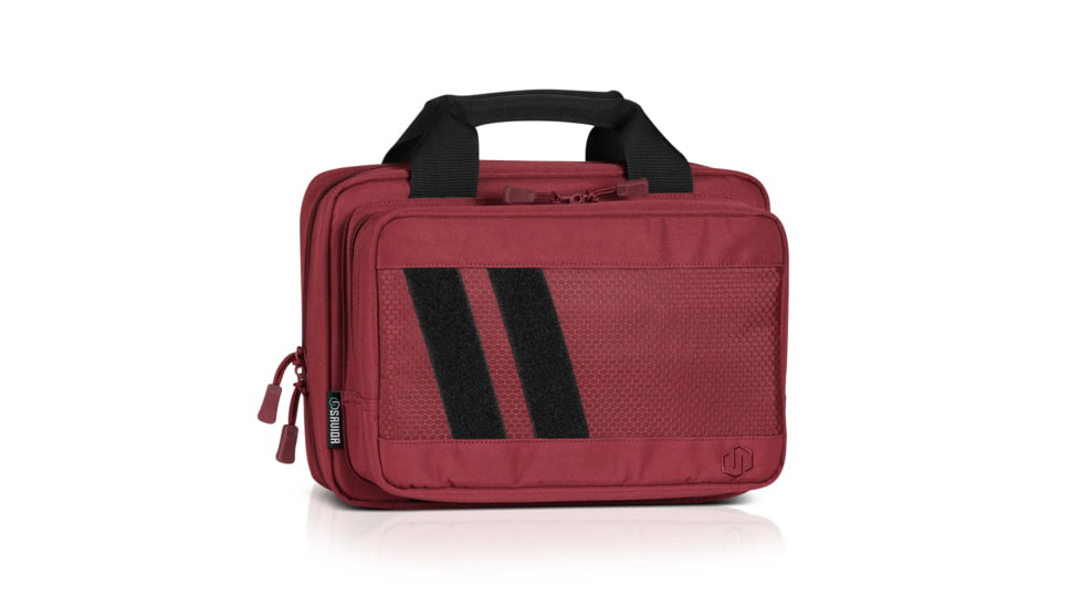 Savior Equipment Specialist Double Pistol Case, Sedona Red, 12.5x8.5x2.5in, HC-DGSPORT-WS-RD