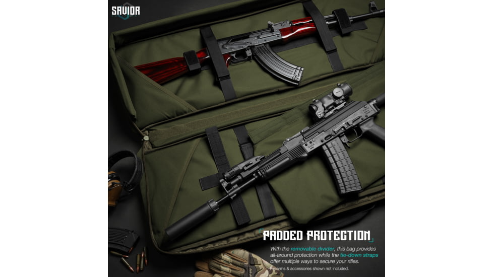 Savior Equipment Specialist Double Rifle Case, 42in, OD Green, RB-4213DG-WS-OG