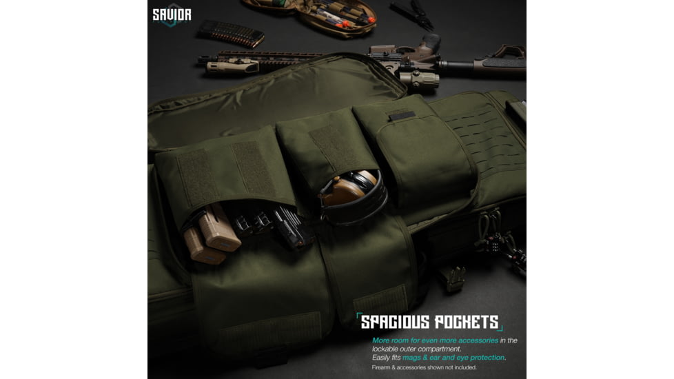 Savior Equipment Specialist Double Rifle Case, 42in, OD Green, RB-4213DG-WS-OG