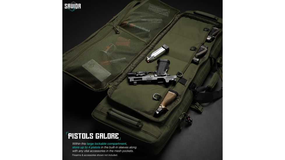 Savior Equipment Specialist Double Rifle Case, 46in, OD Green, RB-4613DG-WS-OG
