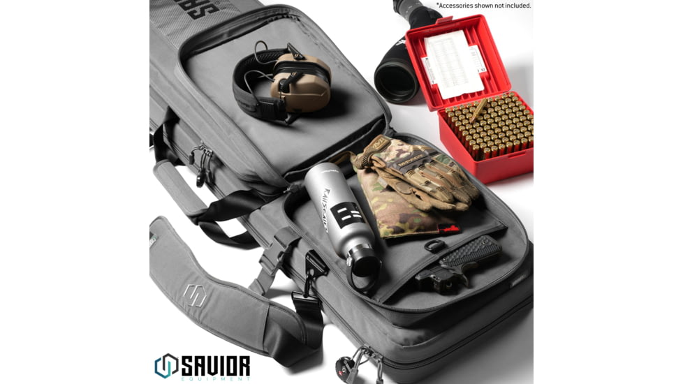 Savior Equipment Specialist LRP Single Rifle Case, 50.5in, Gray, 51 L x 12.5 H x 3.5 W, RB-SG51-LRP-WS-GS