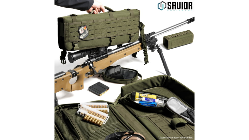 Savior Equipment Specialist LRP Single Rifle Case, 50.5in, OD Green, 51 L x 12.5 H x 3.5 W, RB-SG51-LRP-WS-OG
