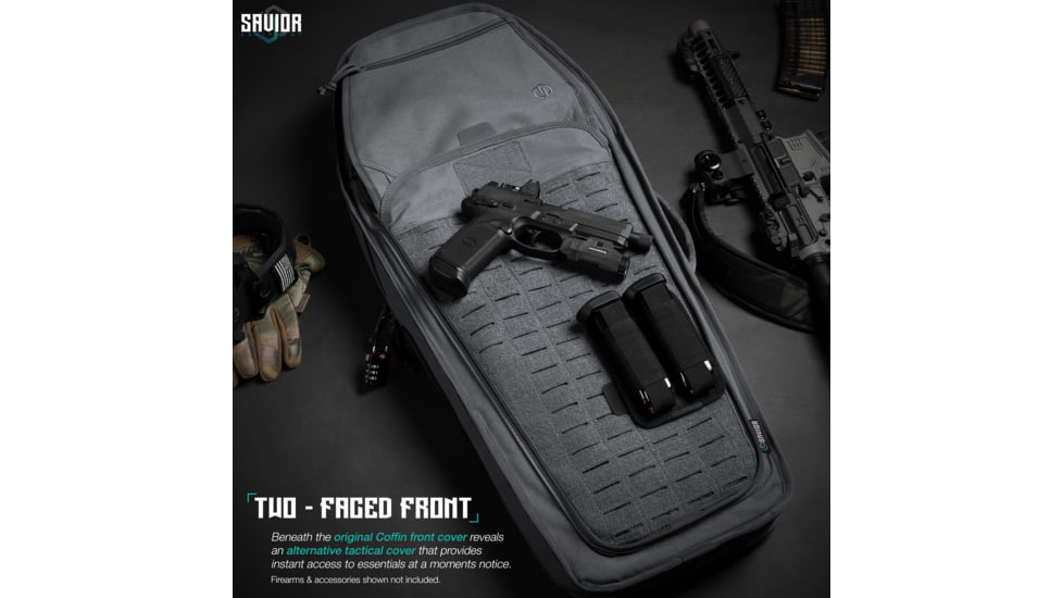 Savior Equipment T.G.B Coffin Covert Single Rifle Case, 30in, Gray, RB-COVERT30-SS-GS