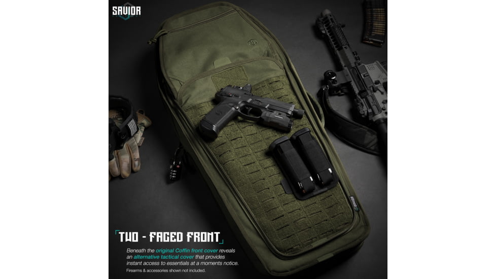 Savior Equipment T.G.B Coffin Covert Single Rifle Case, 30in, OD Green, RB-COVERT30-SS-OG