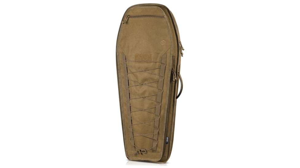 Savior Equipment T.G.B Coffin Covert Single Rifle Case, Dark FDE, 34in H x 13in L x 3in W, RB-COVERT34-SS-TN
