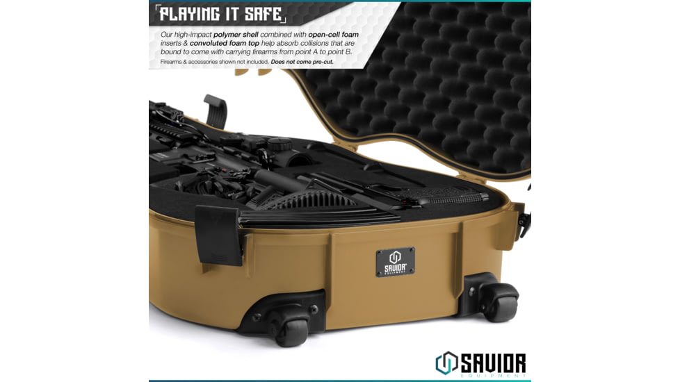 Savior Equipment Ultimate Guitar Single Rifle Case, Dark FDE, RC-GT-ACOUSTIC-TN