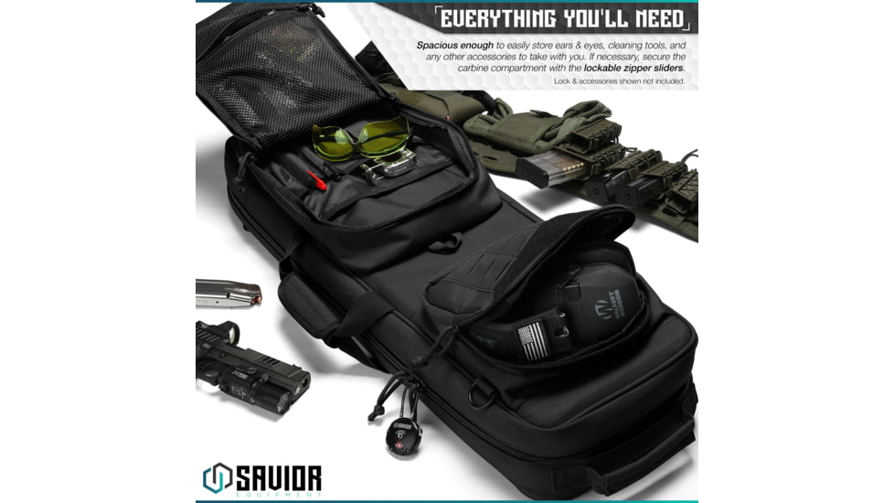 Savior Equipment Urban Carbine Single Rifle Case, Black, RB-309SG-ARTD-V1-BK