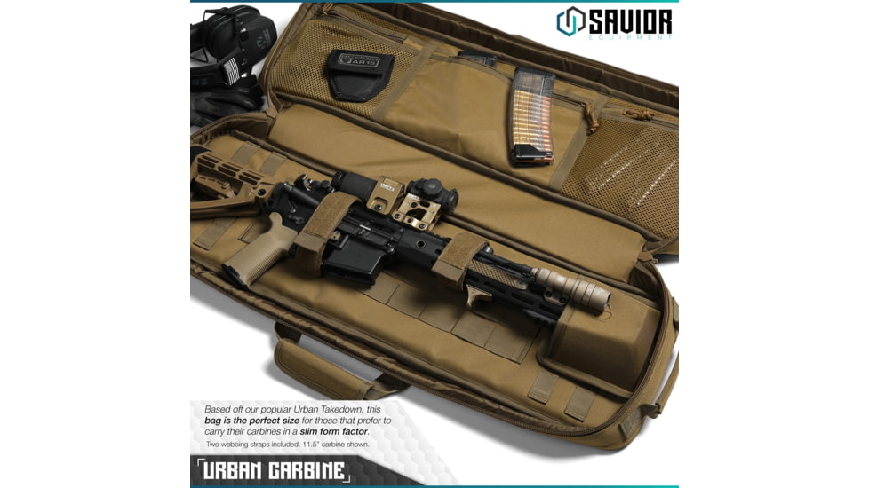 Savior Equipment Urban Carbine Single Rifle Case, Dark FDE, RB-309SG-ARTD-V1-TN