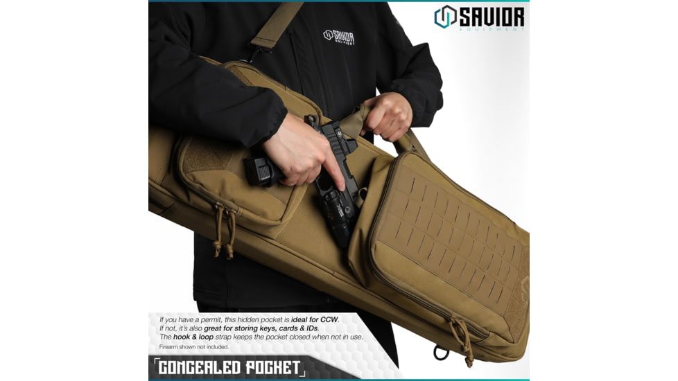 Savior Equipment Urban Carbine Single Rifle Case, Dark FDE, RB-309SG-ARTD-V1-TN
