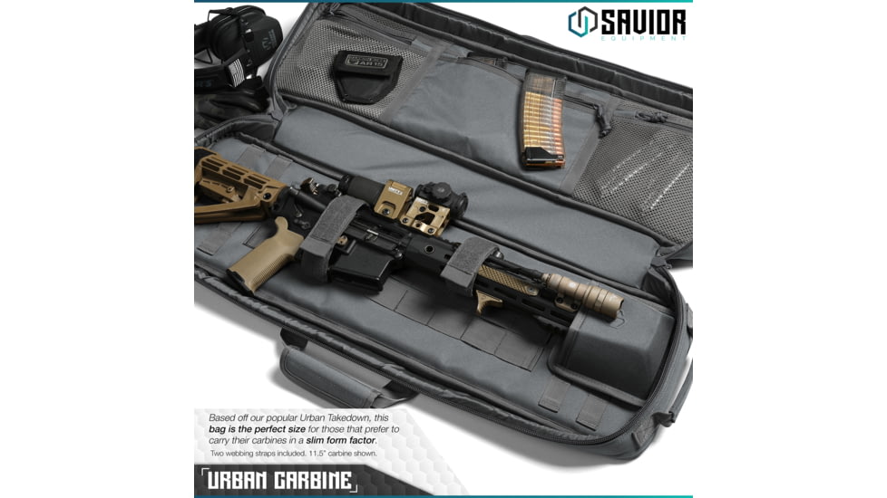 Savior Equipment Urban Carbine Single Rifle Case, Gray, RB-309SG-ARTD-V1-GS