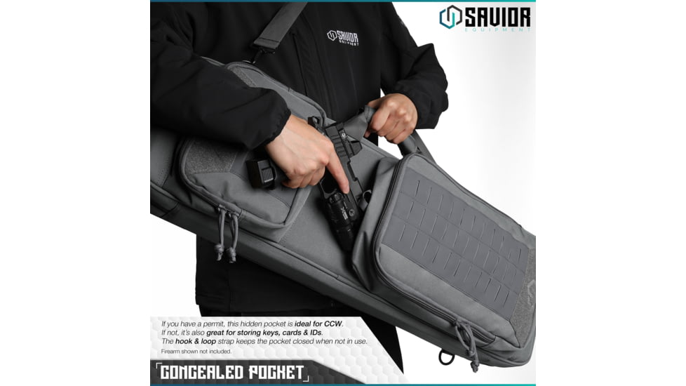 Savior Equipment Urban Carbine Single Rifle Case, Gray, RB-309SG-ARTD-V1-GS