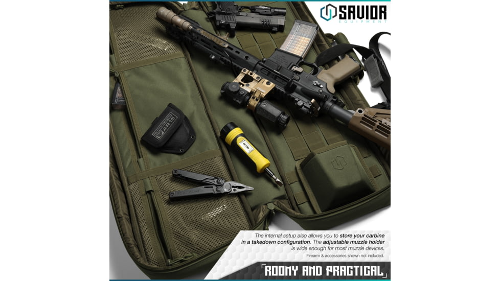Savior Equipment Urban Carbine Single Rifle Case, OD Green, RB-309SG-ARTD-V1-OG
