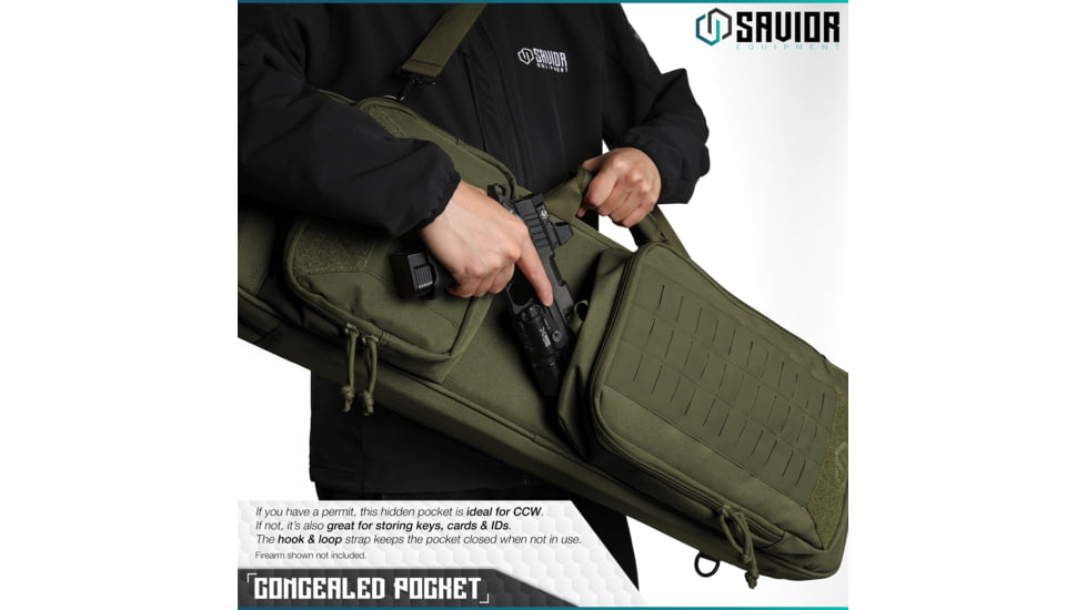Savior Equipment Urban Carbine Single Rifle Case, OD Green, RB-309SG-ARTD-V1-OG