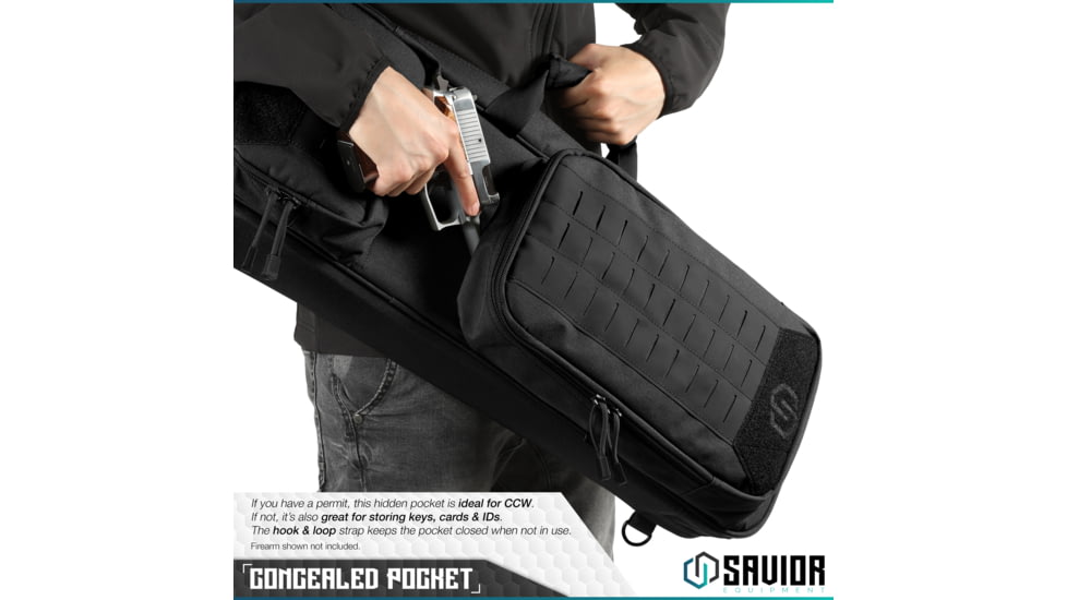 Savior Equipment Urban Takedown Single Rifle Case, Black, RB-259SG-TD-V1-BK