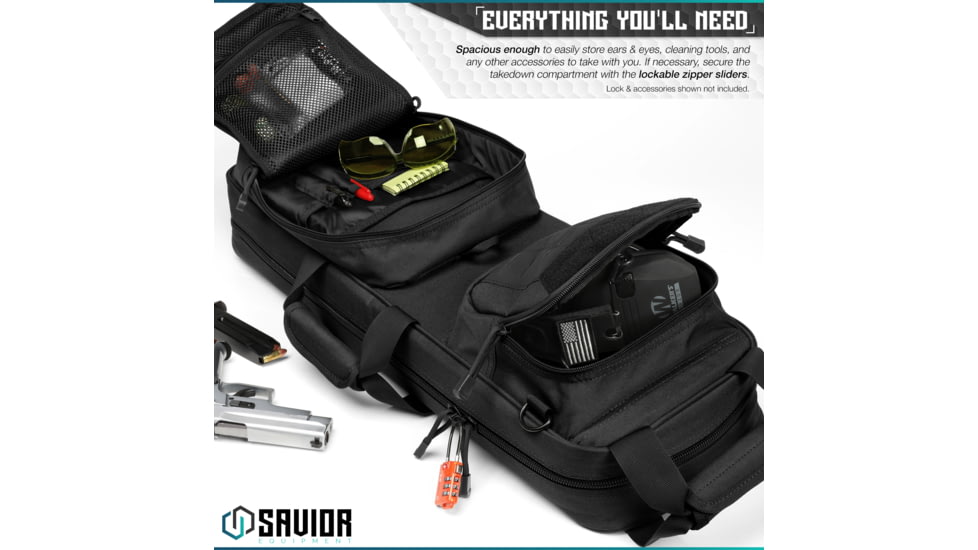 Savior Equipment Urban Takedown Single Rifle Case, Black, RB-259SG-TD-V1-BK