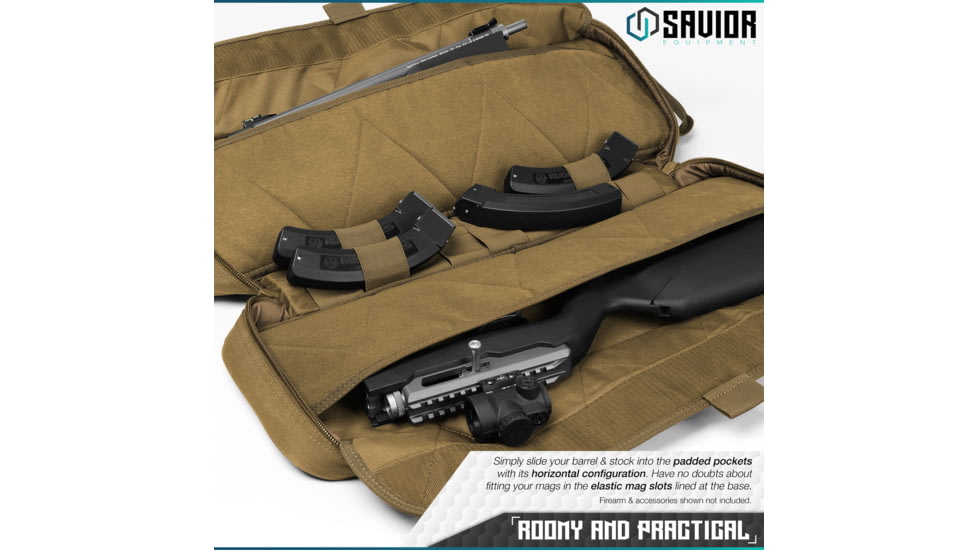 Savior Equipment Urban Takedown Single Rifle Case, Dark FDE, RB-259SG-TD-V1-TN