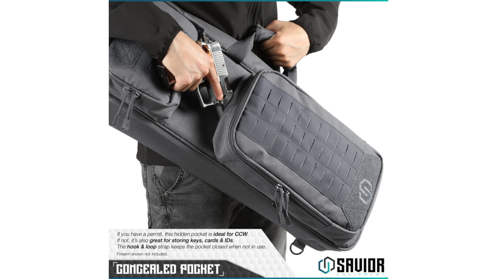 Savior Equipment Urban Takedown Single Rifle Case, Gray, RB-259SG-TD-V1-GS