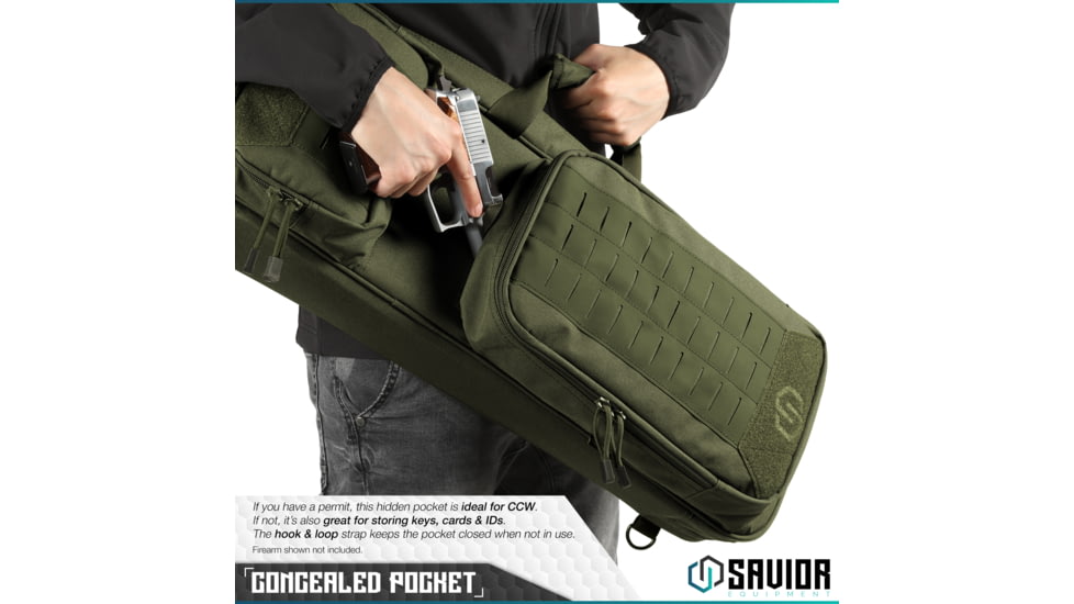 Savior Equipment Urban Takedown Single Rifle Case, OD Green, RB-259SG-TD-V1-OG