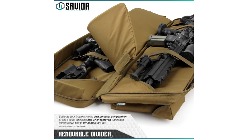 Savior Equipment Urban Warfare Double Rifle Case, 36in, Dark FDE, RB-3612DG-VER2-TN