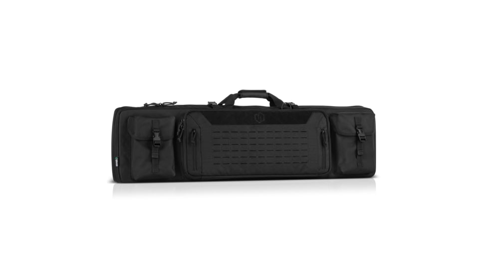 Savior Equipment Urban Warfare Double Rifle Case, Black, 45in L x 12in H, RB-4612DG-VER2-BK