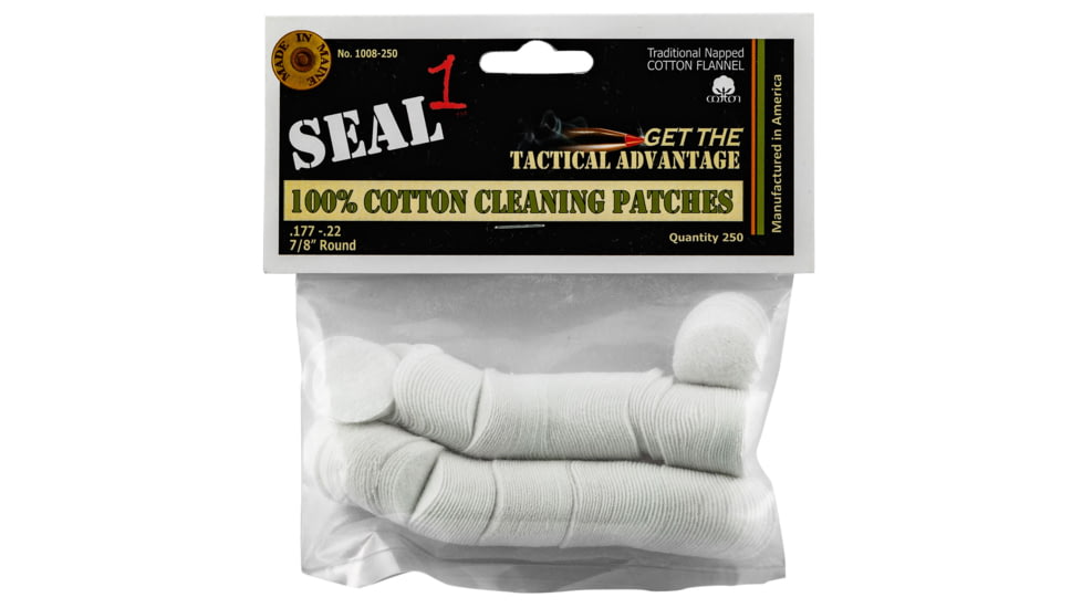 Seal 1 1008-250 Cleaning Patches 250 Count Cotton 0.88