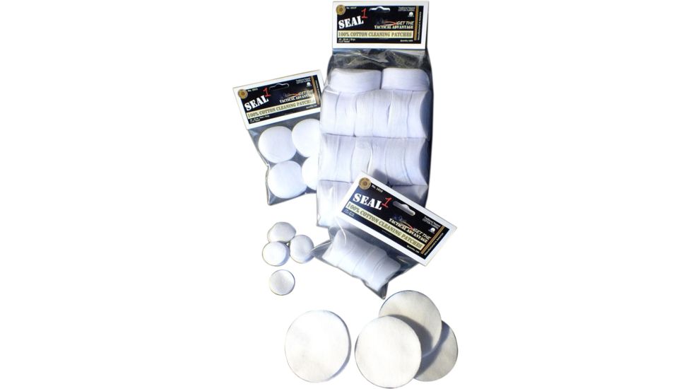 SEAL 1 Cleaning Patches 1.25in .22-.270 500 Pieces per Pack SEA1009500