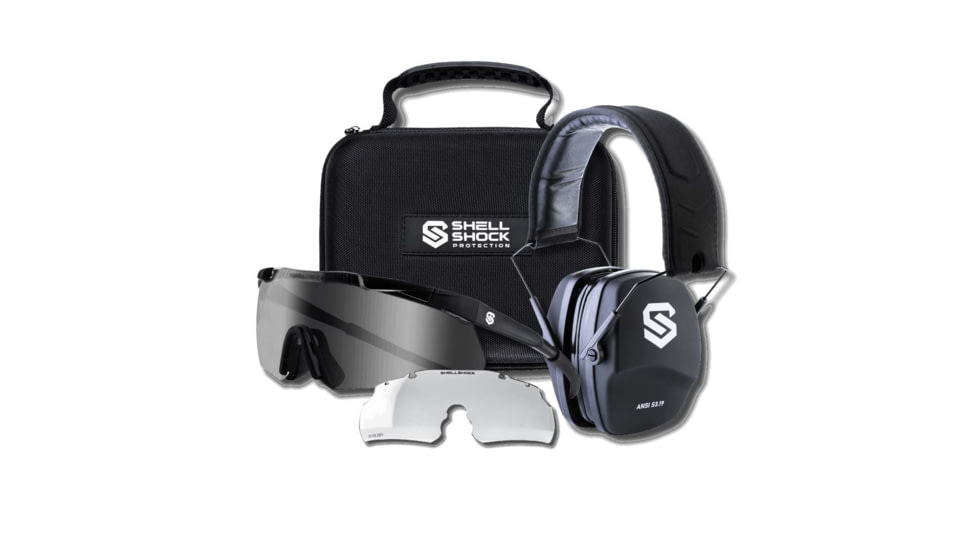 Shellshock Protection Eyes &amp; Ears Combo Protective Ear Muffs
