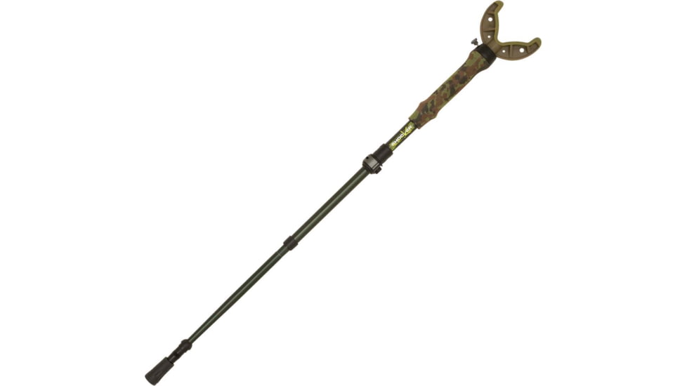 Shocker Tom Taker Click-Stix Shooting Stick, Green/Camo, 36 in, 21927