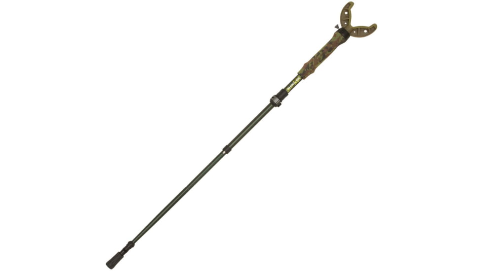 Shocker Tom Taker Click-Stix Shooting Stick, Green/Camo, 36 in, 21927