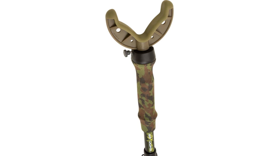 Shocker Tom Taker Click-Stix Shooting Stick, Green/Camo, 36 in, 21927