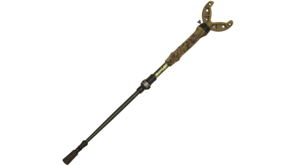 Shocker Tom Taker Click-Stix Shooting Stick, Green/Camo, 36 in, 21927