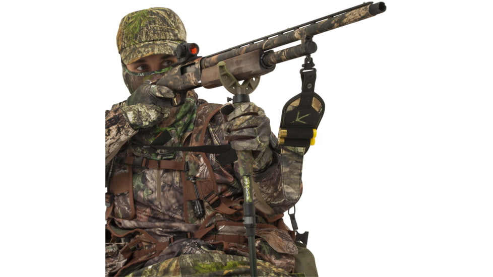 Shocker Tom Taker Click-Stix Shooting Stick, Green/Camo, 36 in, 21927