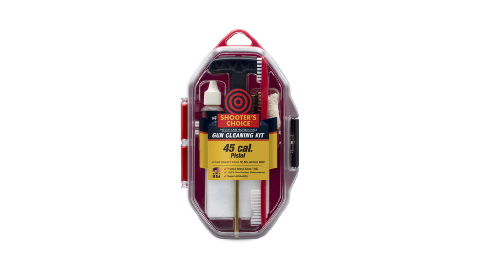 Shooters Choice Pistol Gun Cleaning Kit, .45 Cal, SHF-SRS-45