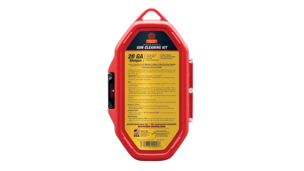 Shooters Choice Shotgun Gun Cleaning Kit, 20 ga, SHF-SRS-20