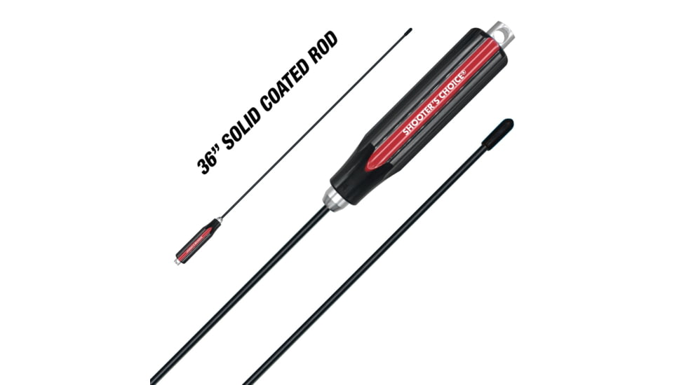 Shooters Choice Stainless Steel Coated Rod, 36 in, .22 CAL, SHF-SROD-22SC