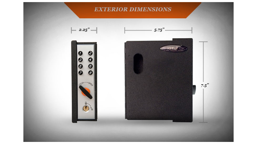ShotLock Quick-Access Shotgun Safes 200M, Black, 7-93573-90292-4
