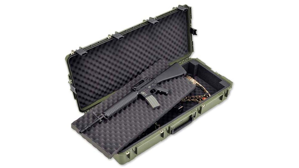 SKB Cases 4217-7 Double Bow / Rifle Case, OD Green, 3i-4217-DB-M