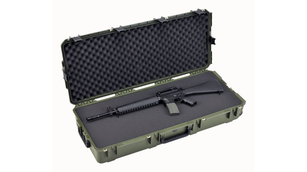 SKB Cases iSeries 4217 Mil-Spec AR / Short Rifle Case in Military Green, 45 1/4 x 19 5/8 x 8 3/8 3i-4217-7M-L
