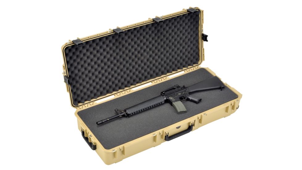 SKB Cases iSeries 4217 Mil-Spec AR / Short Rifle Case in Tan, Tan, 45 1/4 x 19 5/8 x 8 3/8 3i-4217-7T-L