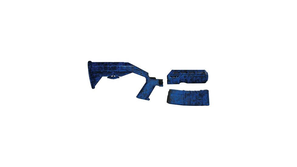 Slide Fire Solutions SSAR-15 OGR Hydro-Dipped AR-15 Kit Ed Hardy Blue Right Hand