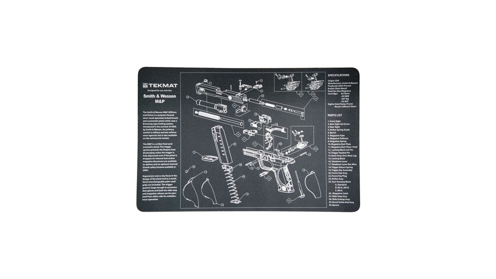 Slip 2000 Blueprint Gun Cleaning Mat 11x17 Inches For Smith &amp; Wesson M&amp;P